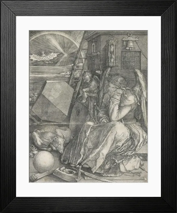 Framed Print : Melencolia I, 1514. Creator: Albrecht Durer Framed Print : Melencolia I, 1514. Creator: Albrecht Durer