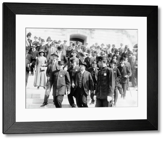Framed Print : Roosevelt at campaign contributions investigation, between c1910 and c1915. Creator: Bain News Service Framed Print : Roosevelt at campaign contributions investigation, between c1910 and c1915. Creator: Bain News Service