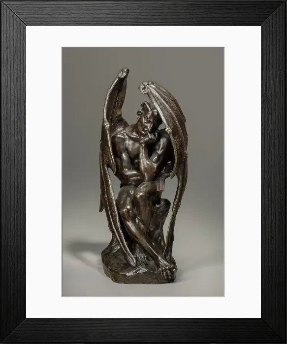 Framed Print : Satan Surveying The Fallen Angels, c1790. Creator: Jean-Jacques Feuchere Framed Print : Satan Surveying The Fallen Angels, c1790. Creator: Jean-Jacques Feuchere