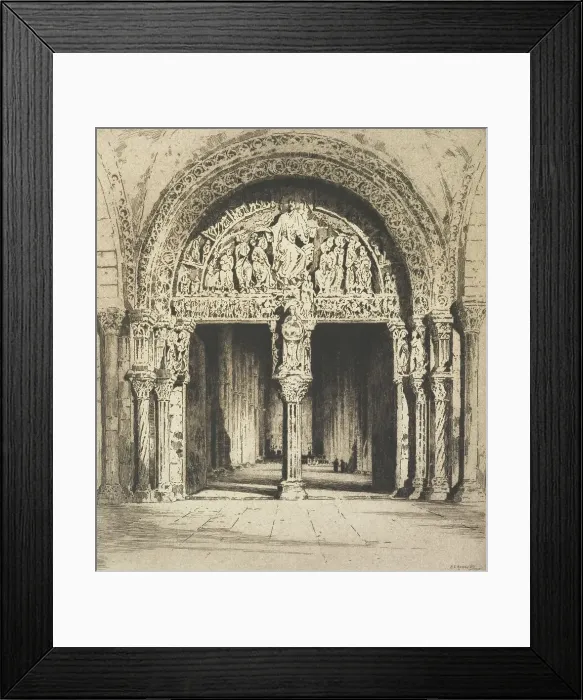 Framed Print : The doorway, Vézelay, France, 1915. Creator: Albany E Howarth Framed Print : The doorway, Vézelay, France, 1915. Creator: Albany E Howarth