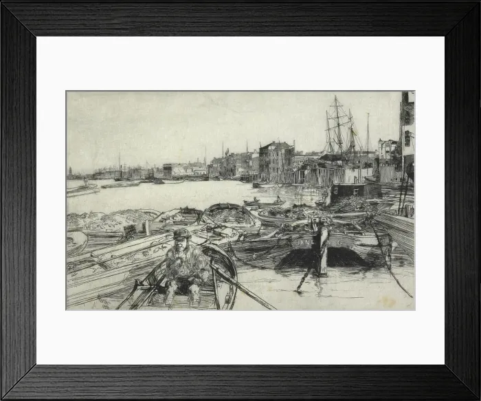 Framed Print : The pool. 1859. Creator: James Abbott McNeill Whistler Framed Print : The pool. 1859. Creator: James Abbott McNeill Whistler