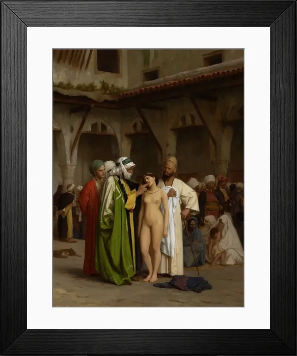 Framed Print : Slave Market, 1866. Creator: Jean-Leon Gerome Framed Print : Slave Market, 1866. Creator: Jean-Leon Gerome
