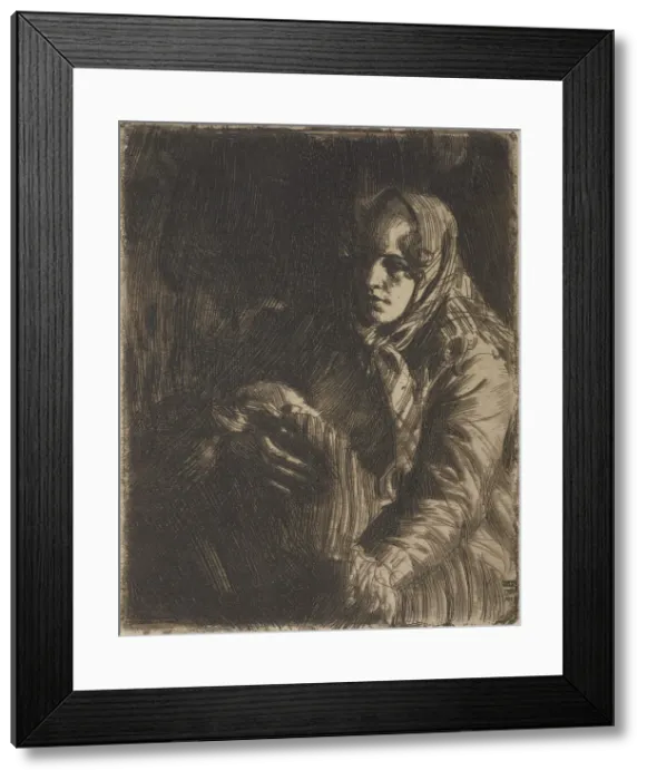 Framed Print : Madonna, 1900. Creator: Anders Leonard Zorn