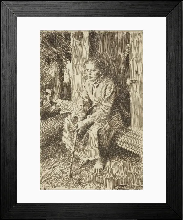 Framed Print : Valkulla, 1912. Creator: Anders Leonard Zorn Framed Print : Valkulla, 1912. Creator: Anders Leonard Zorn