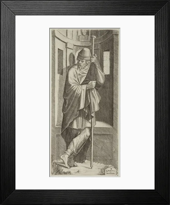 Framed Print : St James Major. Plate 6. From: Christ and the Apostles, 1545. Creator: Lambert Suavius Framed Print : St James Major. Plate 6. From: Christ and the Apostles, 1545. Creator: Lambert Suavius