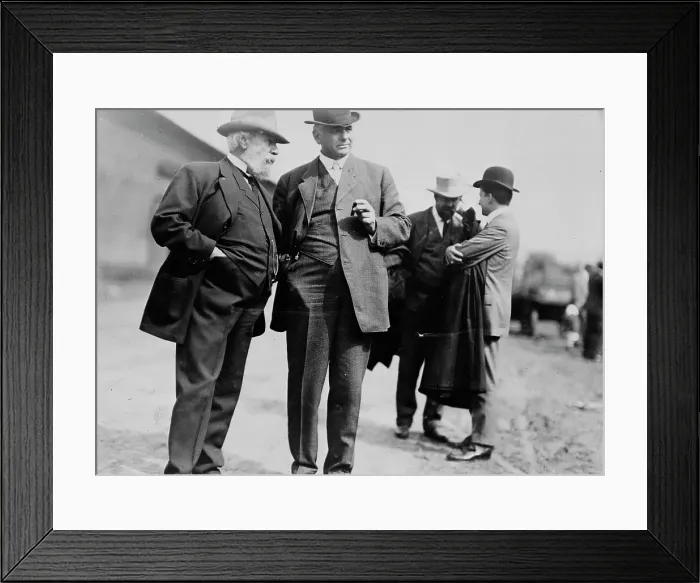 Framed Print : J. J. Hill & Carl Gray, between c1910 and c1915. Creator: Bain News Service