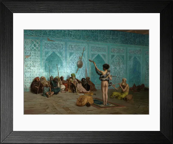 Framed Print : Snake Charmer, c1879. Creator: Jean-Leon Gerome Framed Print : Snake Charmer, c1879. Creator: Jean-Leon Gerome