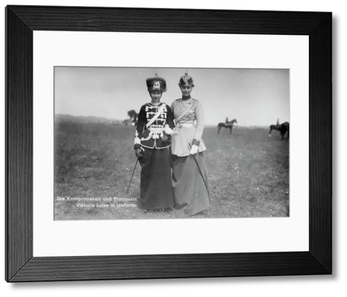 Framed Print : Princess Viktoria Luise and Crown Princess of Germany, between c1910 and c1915. Creator: Bain News Service Framed Print : Princess Viktoria Luise and Crown Princess of Germany, between c1910 and c1915. Creator: Bain News Service