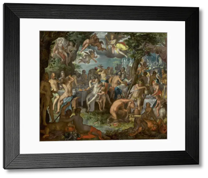 Framed Print : The Wedding Of Peleus And Thetis, 1612. Creator: Joachim Anthonisz Wtewael Framed Print : The Wedding Of Peleus And Thetis, 1612. Creator: Joachim Anthonisz Wtewael
