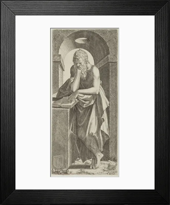 Framed Print : St Simon. Plate 4. From: Christ and the Apostles, 1545. Creator: Lambert Suavius Framed Print : St Simon. Plate 4. From: Christ and the Apostles, 1545. Creator: Lambert Suavius