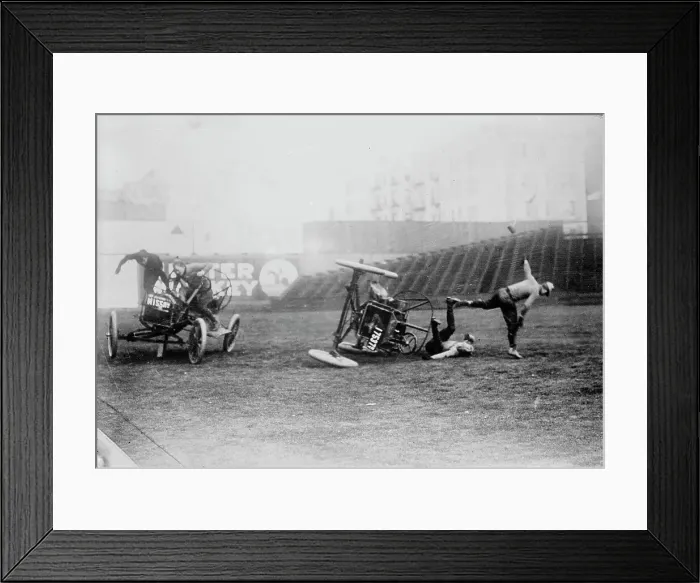 Framed Print : Auto polo, between c1910 and c1915. Creator: Bain News Service Framed Print : Auto polo, between c1910 and c1915. Creator: Bain News Service
