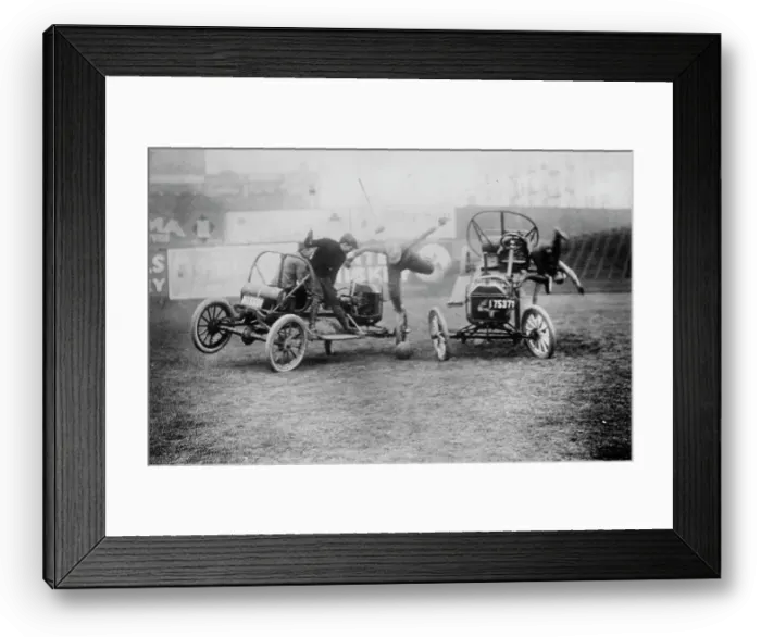 Framed Print : Auto polo, between c1910 and c1915. Creator: Bain News Service Framed Print : Auto polo, between c1910 and c1915. Creator: Bain News Service