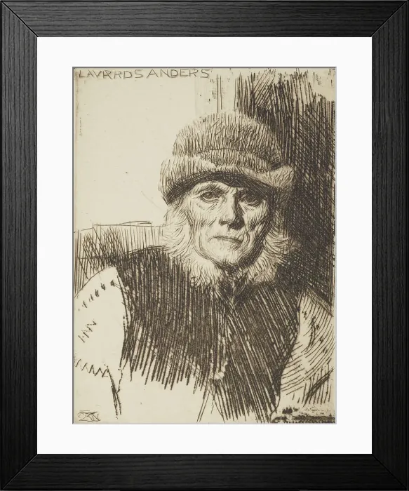 Framed Print : Dalecarlian peasant (Lavards Anders), 1919. Creator: Anders Leonard Zorn Framed Print : Dalecarlian peasant (Lavards Anders), 1919. Creator: Anders Leonard Zorn