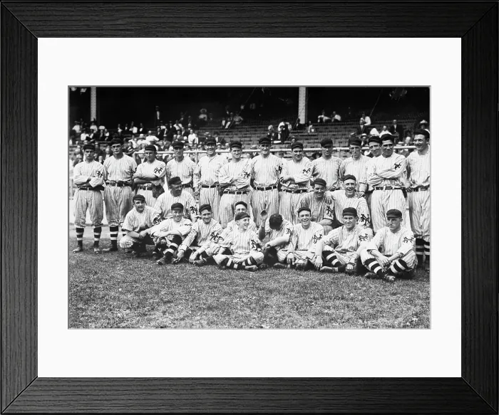 Framed Print : New York Giants at the Polo Grounds, New York, September 1912 (baseball), 1912. Creator: Bain News Service Framed Print : New York Giants at the Polo Grounds, New York, September 1912 (baseball), 1912. Creator: Bain News Service