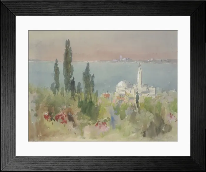 Framed Print : Lake scene, 1844-1906. Creator: Hercules Brabazon Brabazon Framed Print : Lake scene, 1844-1906. Creator: Hercules Brabazon Brabazon