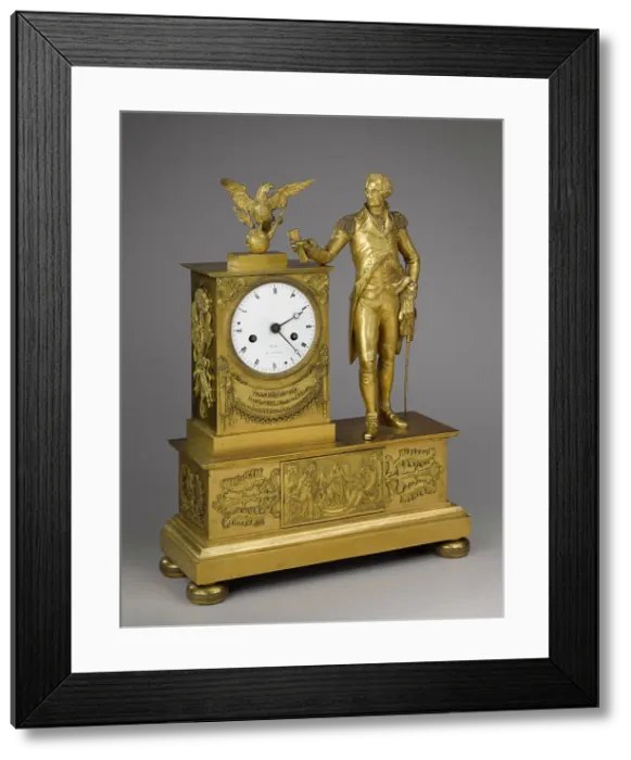 Framed Print : Mantel Clock, c1815-19. Creator: Jacques Nicolas Pierre Francois Dubuc Framed Print : Mantel Clock, c1815-19. Creator: Jacques Nicolas Pierre Francois Dubuc