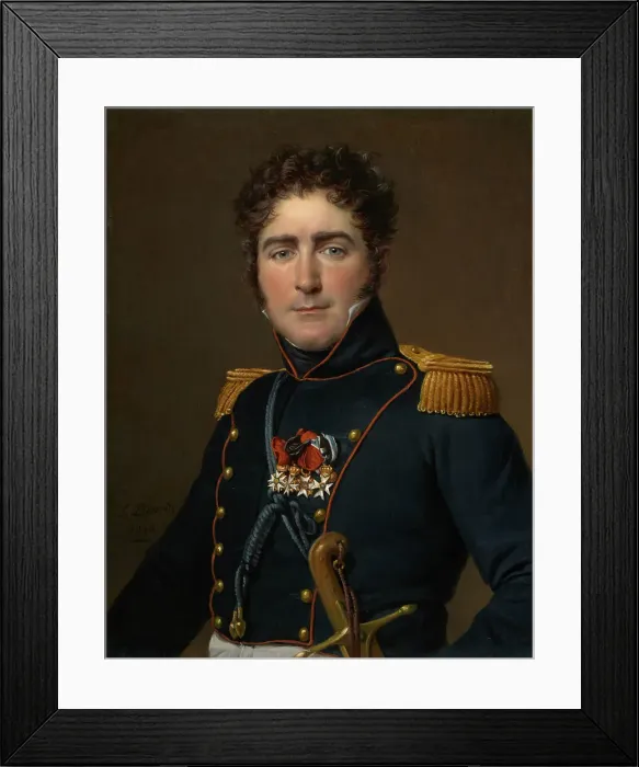 Framed Print : Comte Henri-Amédée-Mercure De Turenne-D'Aynac, 1816. Creator: Jacques-Louis David Framed Print : Comte Henri-Amédée-Mercure De Turenne-D'Aynac, 1816. Creator: Jacques-Louis David
