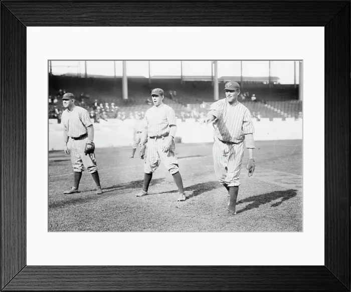 Framed Print : Pat Ragan, Nap Rucker, Elmer Knetzer, Brooklyn NL (baseball), 1912. Creator: Bain News Service Framed Print : Pat Ragan, Nap Rucker, Elmer Knetzer, Brooklyn NL (baseball), 1912. Creator: Bain News Service