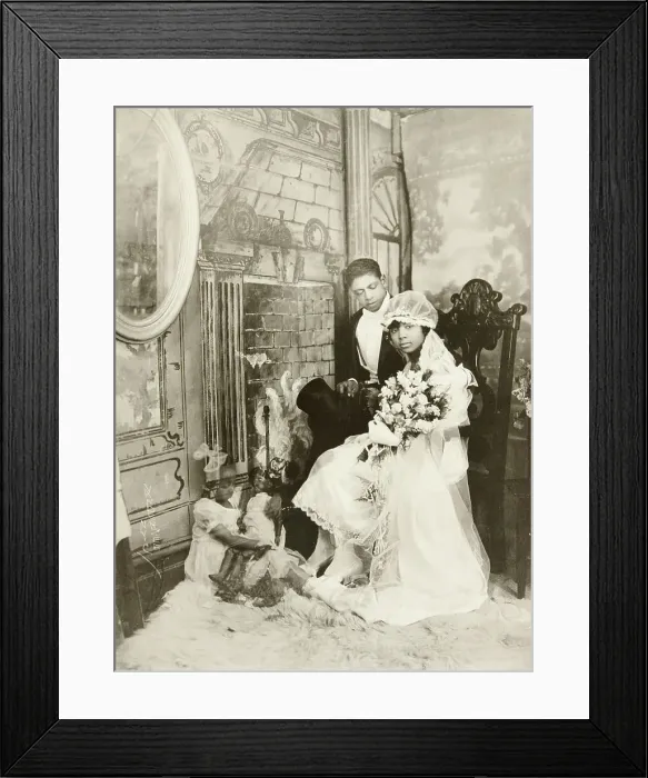 Framed Print : Wedding Day, Harlem, 1926, Printed 1974. Creator: James Van Der Zee Framed Print : Wedding Day, Harlem, 1926, Printed 1974. Creator: James Van Der Zee