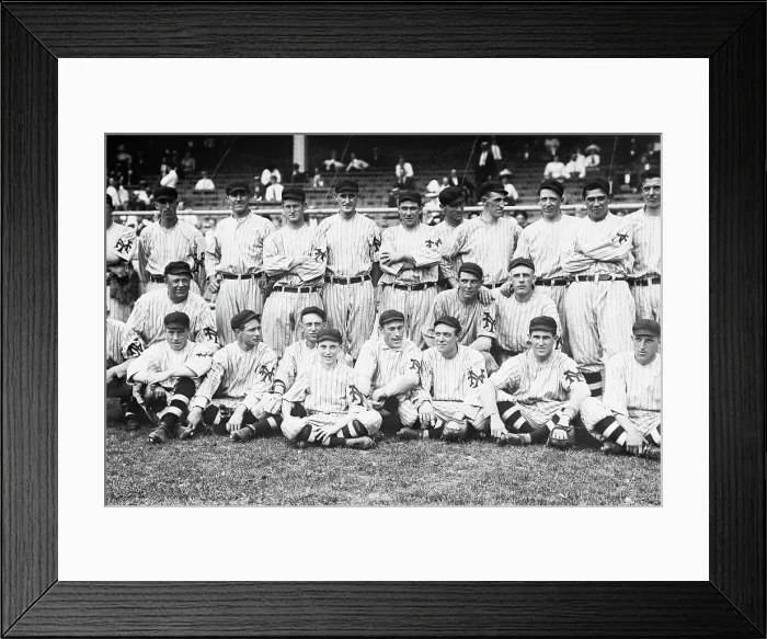Framed Print : New York Giants at the Polo Grounds, New York, September 1912 (baseball), 1912. Creator: Bain News Service Framed Print : New York Giants at the Polo Grounds, New York, September 1912 (baseball), 1912. Creator: Bain News Service