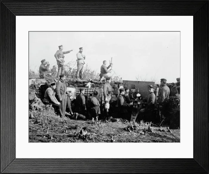 Framed Print : Bulgar Battery, Tchataldja #13, between c1910 and c1915. Creator: Bain News Service Framed Print : Bulgar Battery, Tchataldja #13, between c1910 and c1915. Creator: Bain News Service