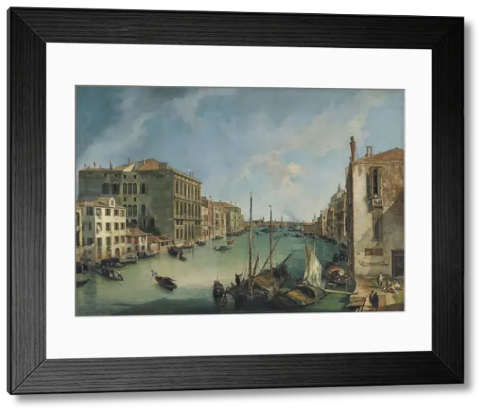 Framed Print : The Grand Canal from San Vio, Venice, 1723. Creator: Canaletto Framed Print : The Grand Canal from San Vio, Venice, 1723. Creator: Canaletto