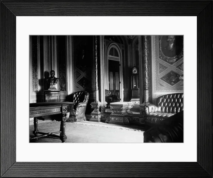 Framed Print : President's room at Capitol, between c1910 and c1915. Creator: Bain News Service
