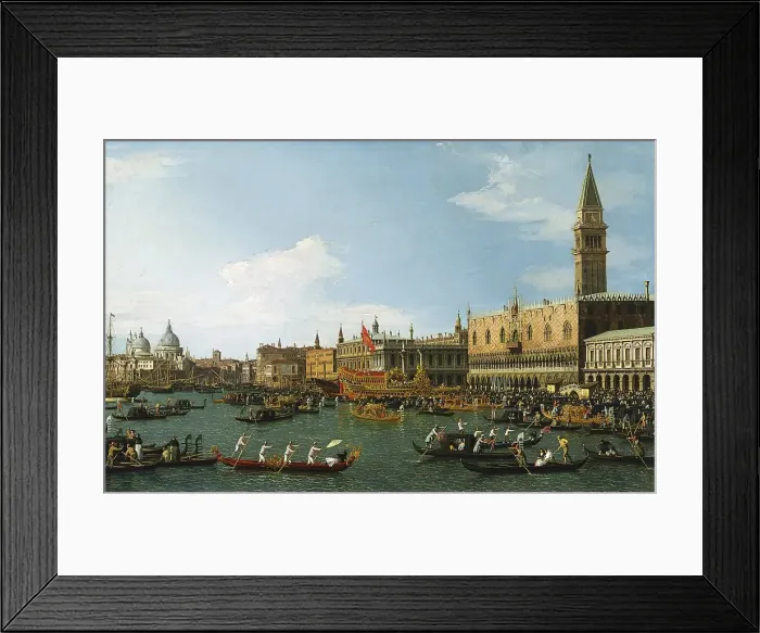 Framed Print : The Bucintoro, 1745. Creator: Canaletto Framed Print : The Bucintoro, 1745. Creator: Canaletto