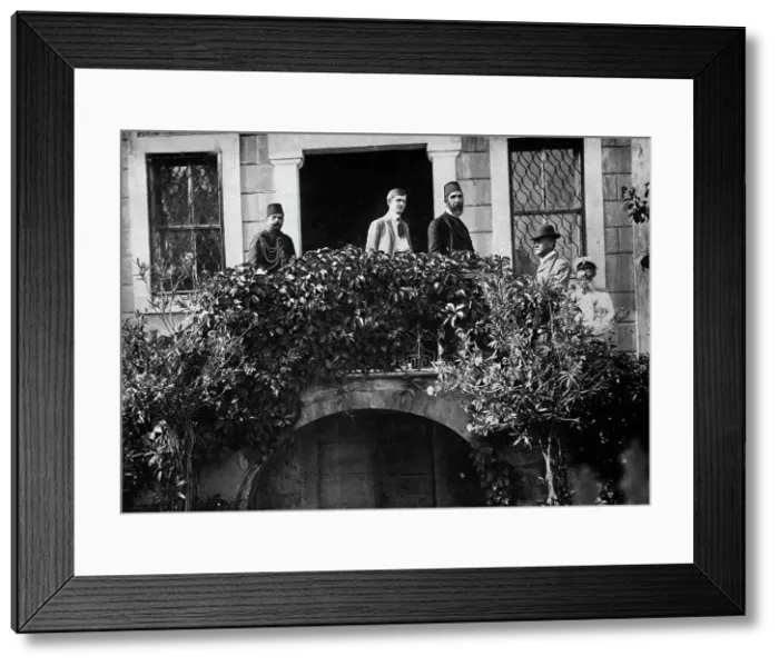 Framed Print : Consul Kirchknopf, Hilmi Pacha, De Giers, 1912. Creator: Bain News Service