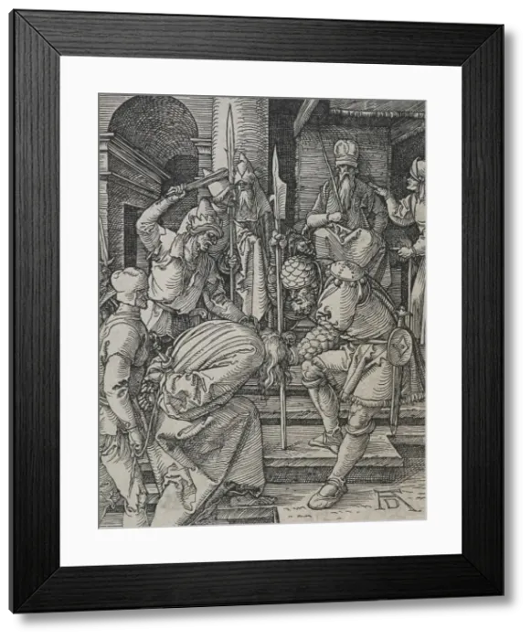 Framed Print : Christ before Annas. From: The small Passion. c.1508-1509. Creator: Albrecht Durer Framed Print : Christ before Annas. From: The small Passion. c.1508-1509. Creator: Albrecht Durer