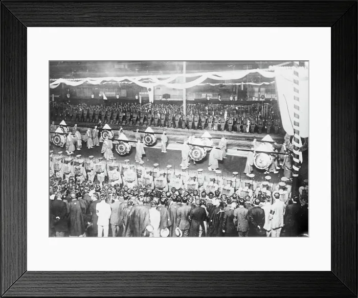 Framed Print : Funeral, Japanese Emperor, 1912. Creator: Bain News Service Framed Print : Funeral, Japanese Emperor, 1912. Creator: Bain News Service
