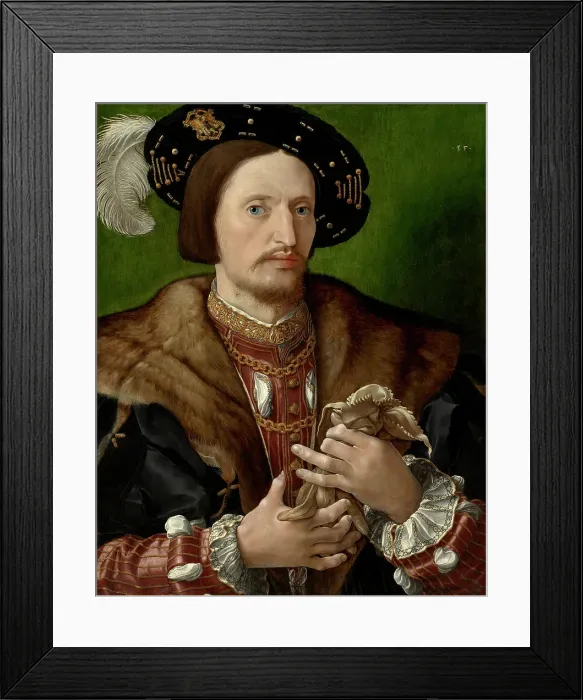 Framed Print : Portrait Of A Gentleman, c1530. Creator: Jan Gossaert Framed Print : Portrait Of A Gentleman, c1530. Creator: Jan Gossaert