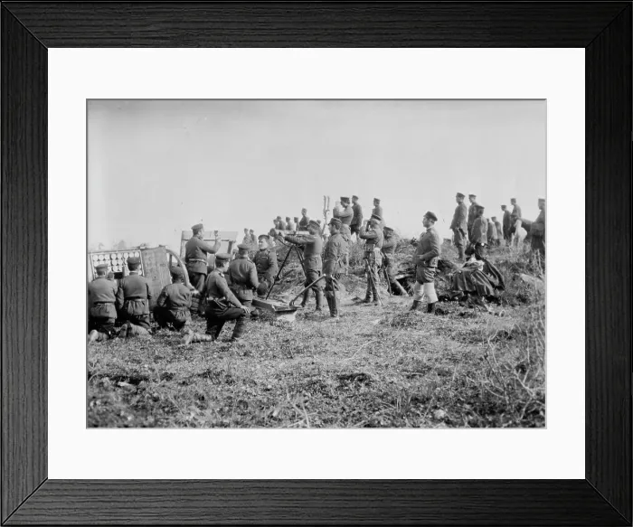 Framed Print : Battery, Tchataldja #11, between c1910 and c1915. Creator: Bain News Service