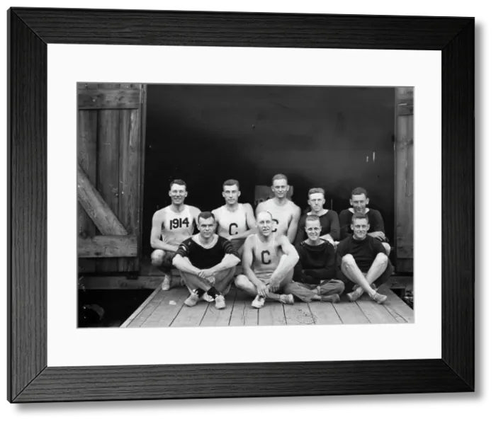 Framed Print : Cornell - Varsity crew 1912, 1912. Creator: Bain News Service Framed Print : Cornell - Varsity crew 1912, 1912. Creator: Bain News Service