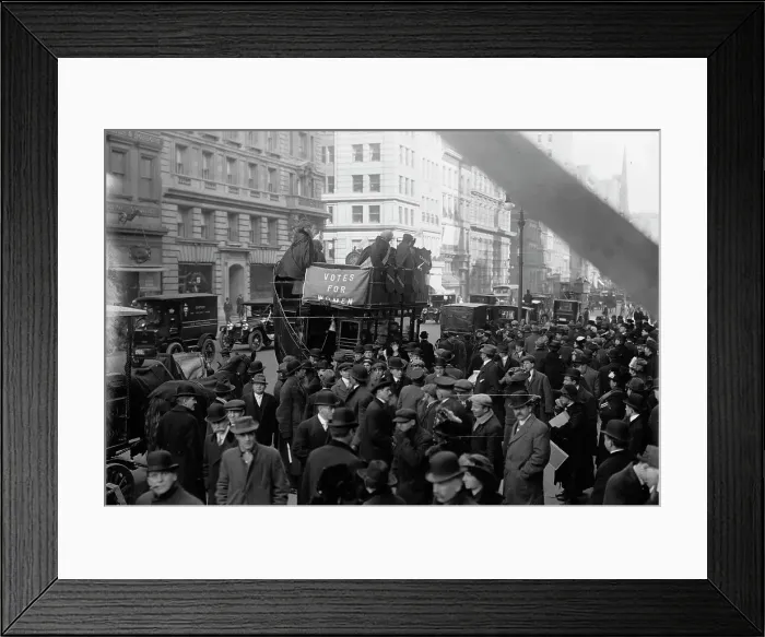Framed Print : Washington suffrage hikers, 1913. Creator: Bain News Service Framed Print : Washington suffrage hikers, 1913. Creator: Bain News Service
