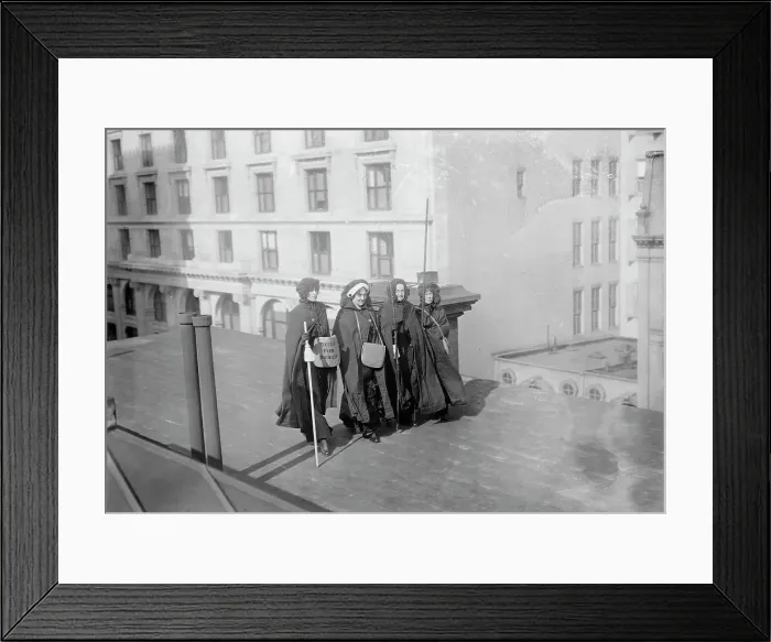 Framed Print : Washington suffrage hikers, 1913. Creator: Bain News Service Framed Print : Washington suffrage hikers, 1913. Creator: Bain News Service