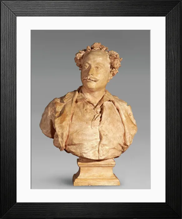 Framed Print : Alexandre Dumas Fils, 1873. Creator: Jean-Baptiste Carpeaux Framed Print : Alexandre Dumas Fils, 1873. Creator: Jean-Baptiste Carpeaux