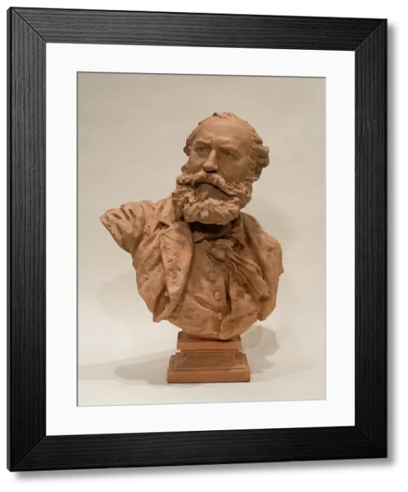 Framed Print : Portrait Of Charles Gounod, 1873. Creator: Jean-Baptiste Carpeaux