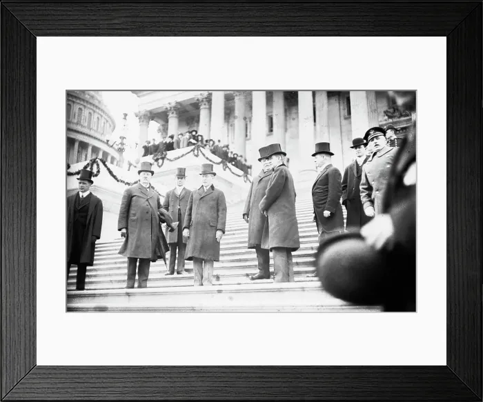 Framed Print : Wilson and Taft at Inauguration, 1913. Creator: Bain News Service Framed Print : Wilson and Taft at Inauguration, 1913. Creator: Bain News Service
