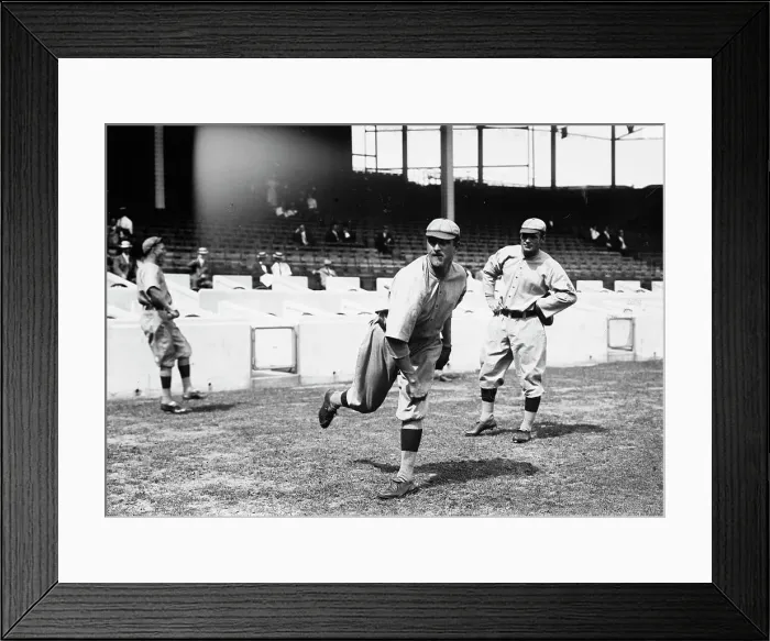 Framed Print : Rube Geyer & Jack Bliss, St. Louis NL (baseball), 1911. Creator: Bain News Service Framed Print : Rube Geyer & Jack Bliss, St. Louis NL (baseball), 1911. Creator: Bain News Service