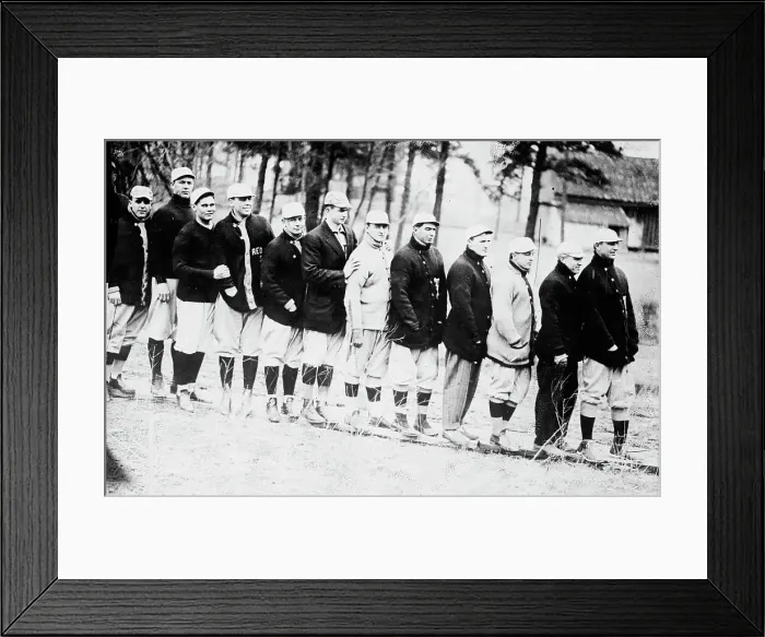 Framed Print : Red Sox at spring training, Hot Springs, AR (baseball), 1912. Creator: Bain News Service Framed Print : Red Sox at spring training, Hot Springs, AR (baseball), 1912. Creator: Bain News Service