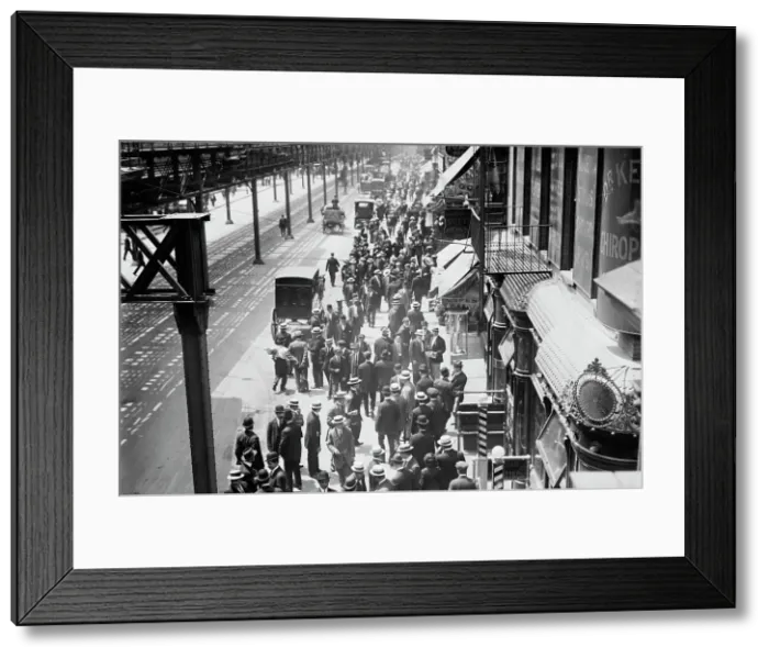 Framed Print : Striking waiters, 1912. Creator: Bain News Service Framed Print : Striking waiters, 1912. Creator: Bain News Service