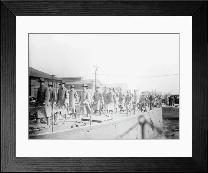 Framed Print : Marines - League Isl'd. 1913. Creator: Bain News Service Framed Print : Marines - League Isl'd. 1913. Creator: Bain News Service