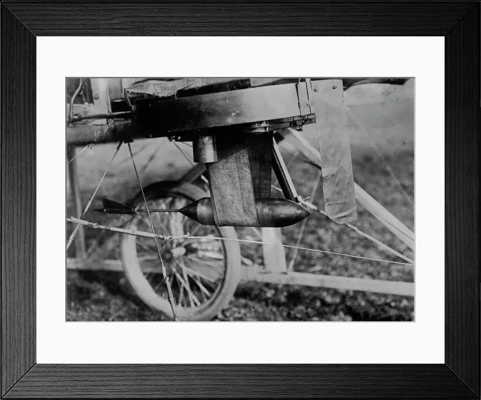 Framed Print : Lieut. Scott's Aero Bomb, (1912?). Creator: Bain News Service
