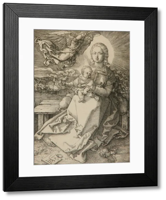 Framed Print : Madonna Crowned By An Angel, 1520. Creator: Albrecht Durer Framed Print : Madonna Crowned By An Angel, 1520. Creator: Albrecht Durer