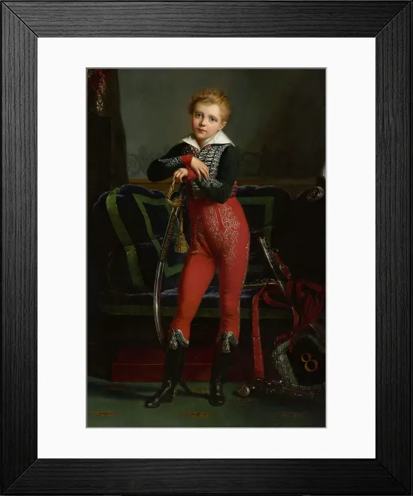 Framed Print : Portrait Of Achille Deban De Laborde, 1817. Creator: Alexandre-Jean Dubois-Drahonet Framed Print : Portrait Of Achille Deban De Laborde, 1817. Creator: Alexandre-Jean Dubois-Drahonet