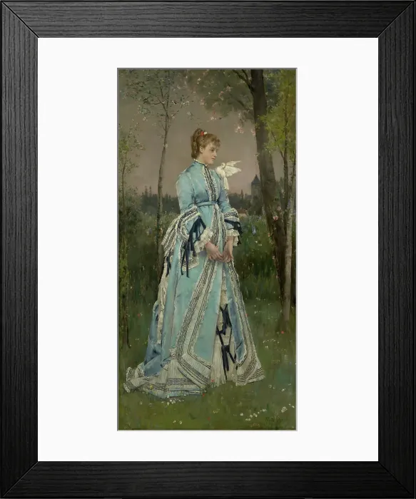 Framed Print : Spring In Giverny, 1890. Creator: Alfred Stevens Framed Print : Spring In Giverny, 1890. Creator: Alfred Stevens