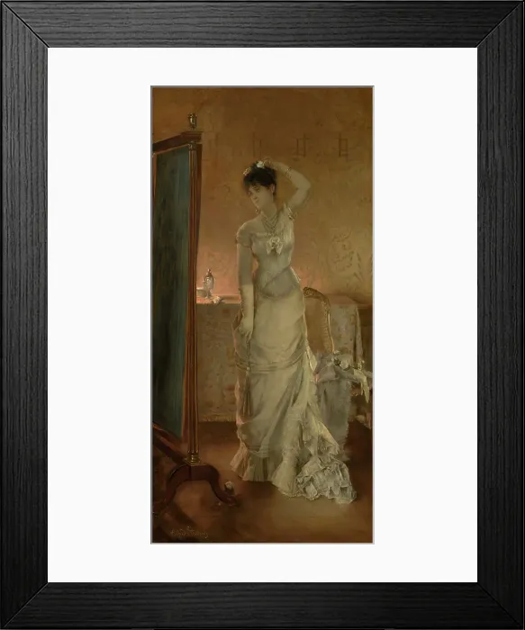 Framed Print : Winter, 1877. Creator: Alfred Stevens Framed Print : Winter, 1877. Creator: Alfred Stevens