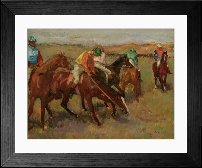Framed Print : Before The Race, c1882. Creator: Edgar Degas Framed Print : Before The Race, c1882. Creator: Edgar Degas