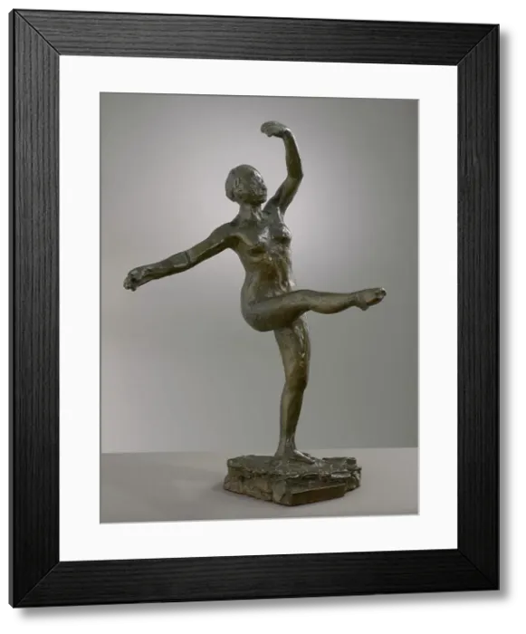Framed Print : Fourth Position Front, On The Left Leg, modeled c1880s, cast 1919-21. Creator: Edgar Degas Framed Print : Fourth Position Front, On The Left Leg, modeled c1880s, cast 1919-21. Creator: Edgar Degas